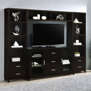 Lewes 2-door Engineered Wood 60-inch TV Stand Cappuccino