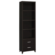 Mueble para TV Lewes de 60 pulgadas, madera de ingeniería de dos puertas, color capuchino