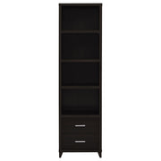 Mueble para TV Lewes de 60 pulgadas, madera de ingeniería de dos puertas, color capuchino