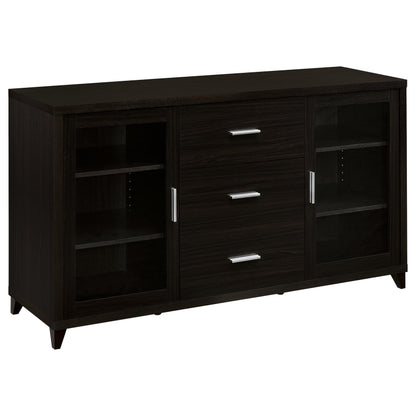 Mueble para TV Lewes de 60 pulgadas, madera de ingeniería de dos puertas, color capuchino
