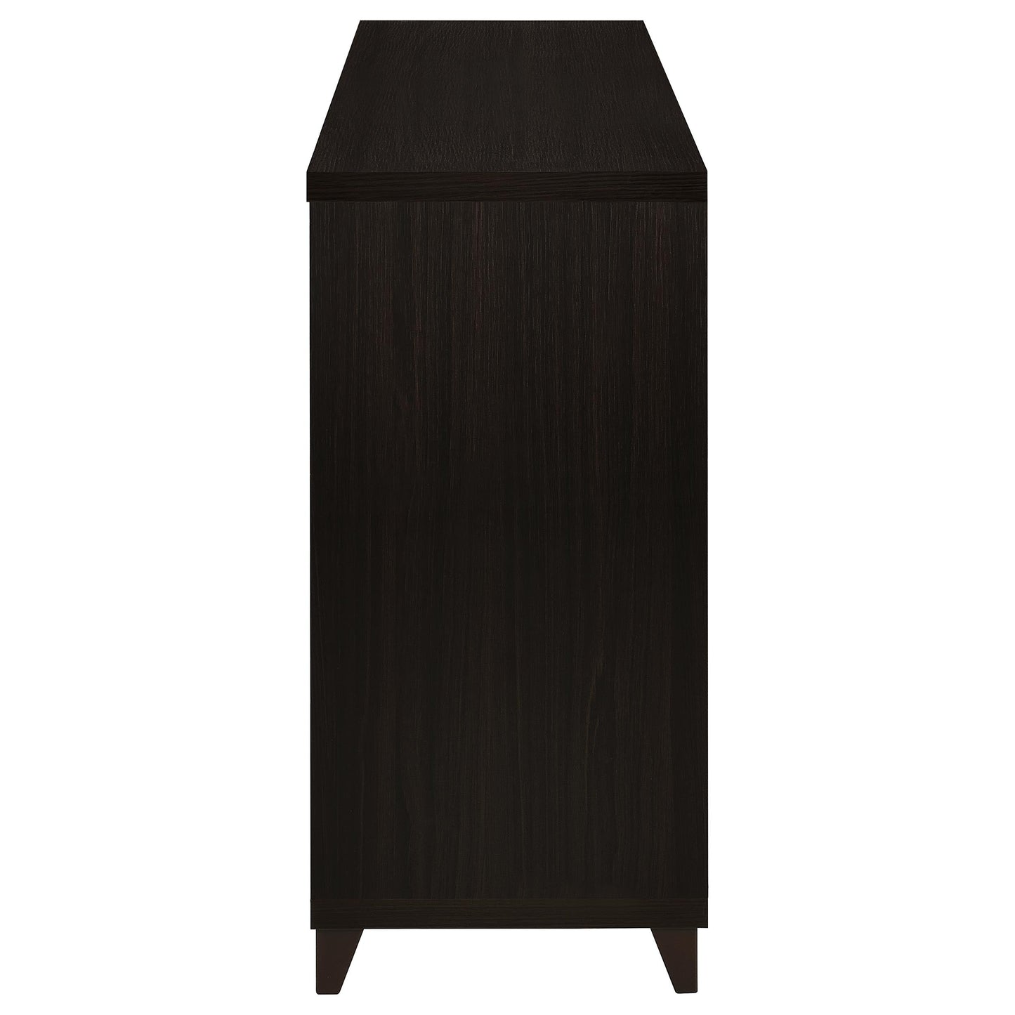 Mueble para TV Lewes de 60 pulgadas, madera de ingeniería de dos puertas, color capuchino