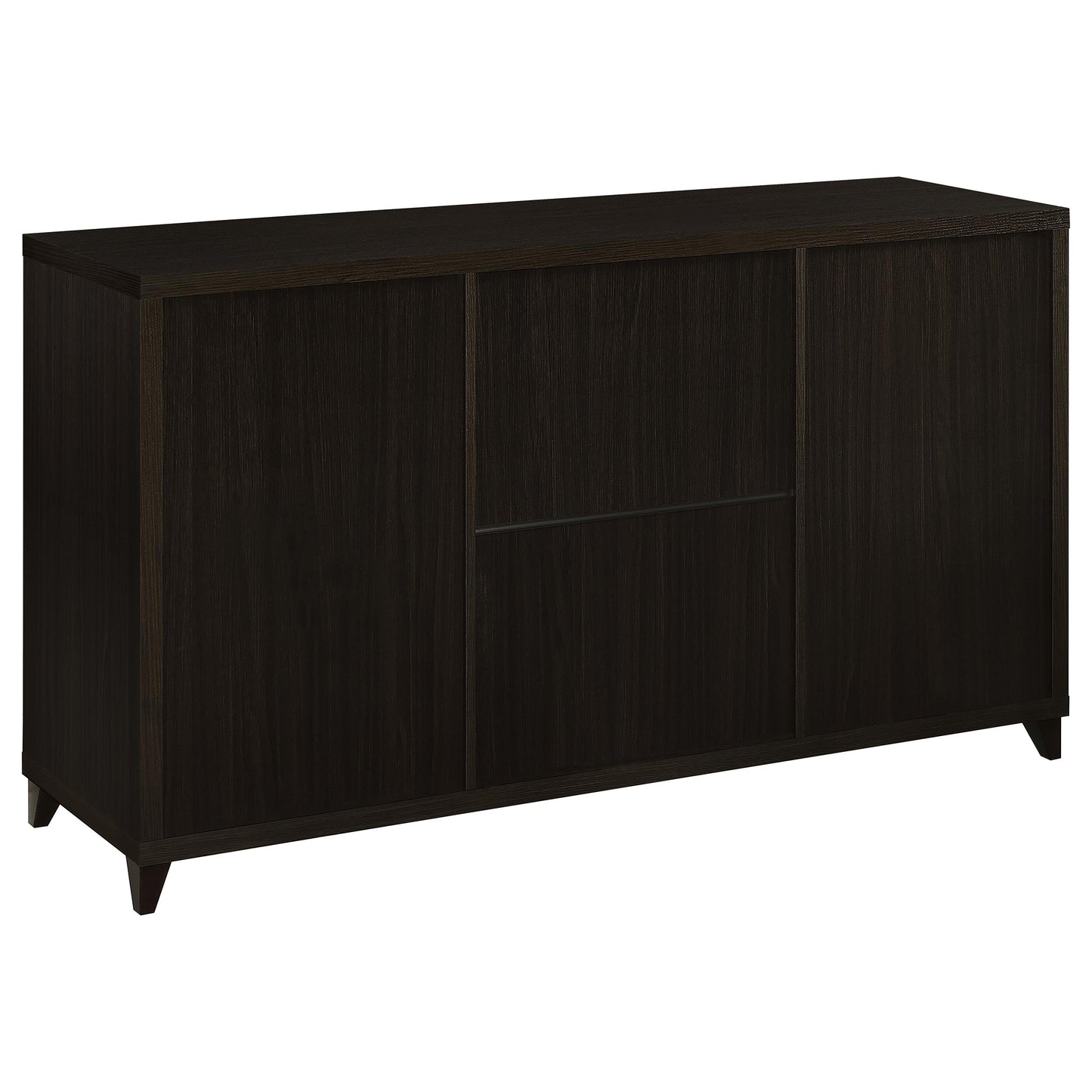 Mueble para TV Lewes de 60 pulgadas, madera de ingeniería de dos puertas, color capuchino