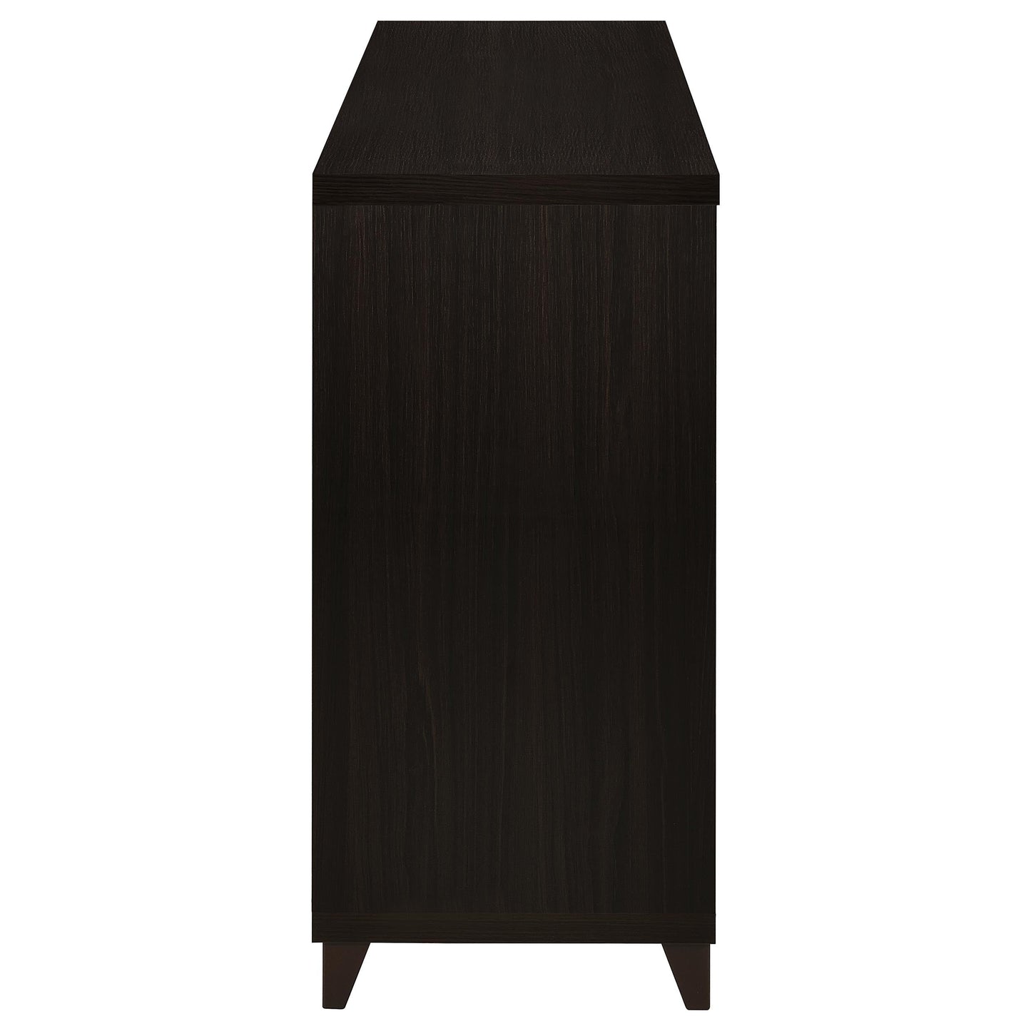 Mueble para TV Lewes de 60 pulgadas, madera de ingeniería de dos puertas, color capuchino