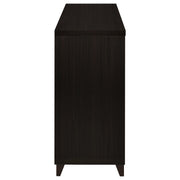 Mueble para TV Lewes de 60 pulgadas, madera de ingeniería de dos puertas, color capuchino