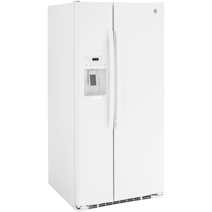 GE 33-inch, 23 cu. ft. Side-By-Side Refrigerator with Water and Ice Dispensing System GSS23GGPWW IMAGE 5