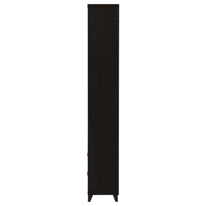 Laughlin 3-shelf Engineered Wood Media Tower Dark Pine