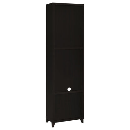 Laughlin 3-shelf Engineered Wood Media Tower Dark Pine