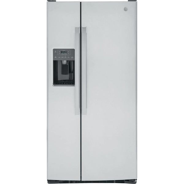 GE 33-inch, 23 cu. ft. Side-By-Side Refrigerator with Water and Ice Dispensing System GSS23GYPFS