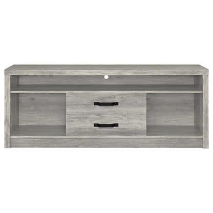 Burke 2-door Engineered Wood TV Stand Grey Driftwood