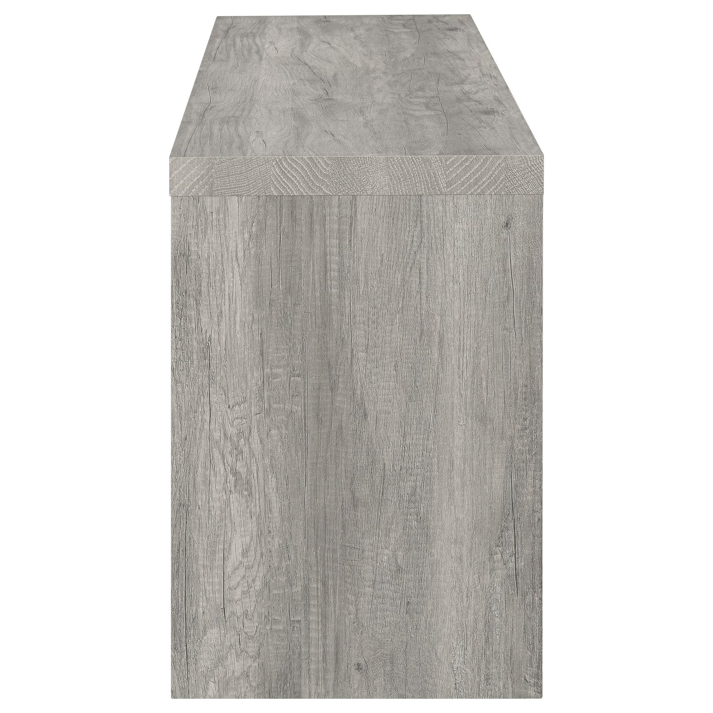 Burke 2-door Engineered Wood TV Stand Grey Driftwood