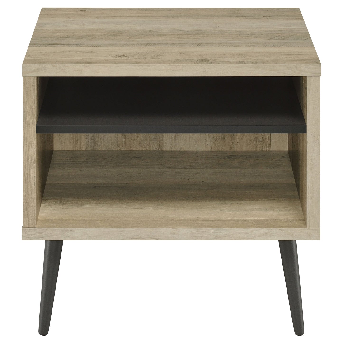 Welsh Square Engineered Wood Side End Table Distressed Pine