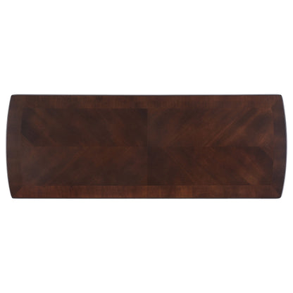 Consola de entrada Dixon Wood con estante en color capuchino