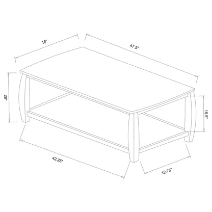 Consola de entrada Dixon Wood con estante en color capuchino