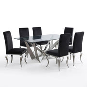 Dekel 7PC Dining Set Package + FREE 2PC Accessories Set