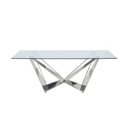 Mesa de comedor rectangular Dekel de 79 "de largo