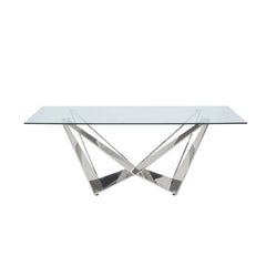 Mesa de comedor rectangular Dekel de 79 "de largo
