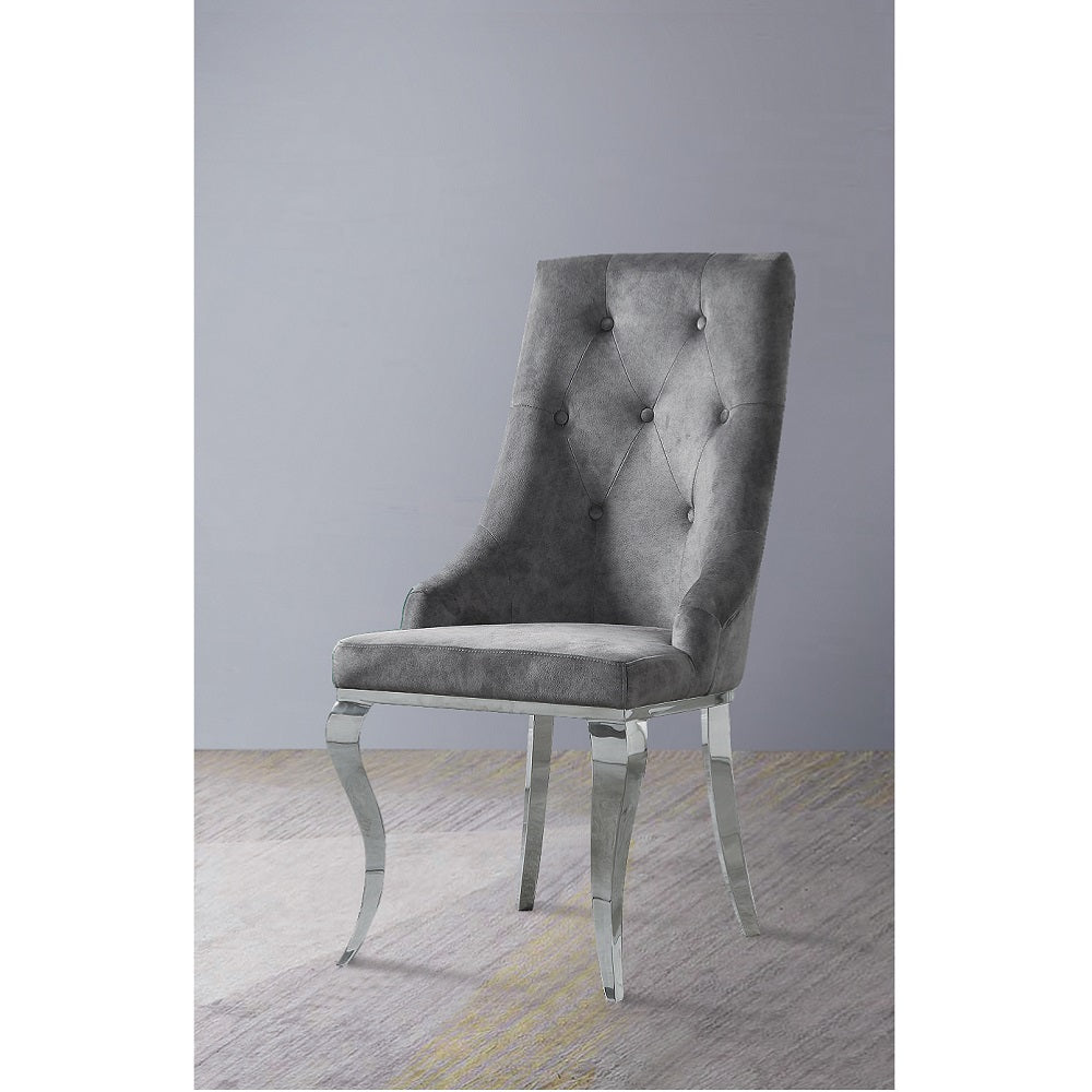 Silla auxiliar tapizada Dekel de 42" de alto (juego de 2)