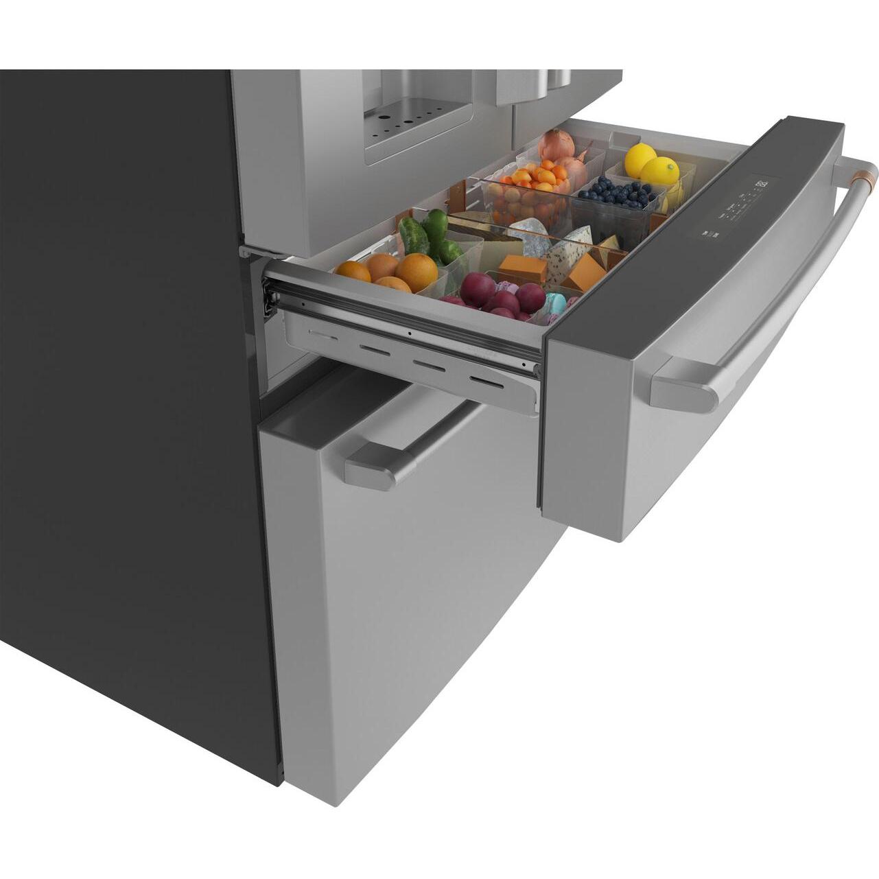  Café 36-inch, 22.3 cu.ft. Counter-Depth French 4-Door Refrigerator with Wi-Fi CXE22DP2PS1 IMAGE 8