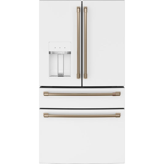  Café 36-inch, 22.3 cu.ft. Counter-Depth French 4-Door Refrigerator with Wi-Fi CXE22DP4PW2 IMAGE 1