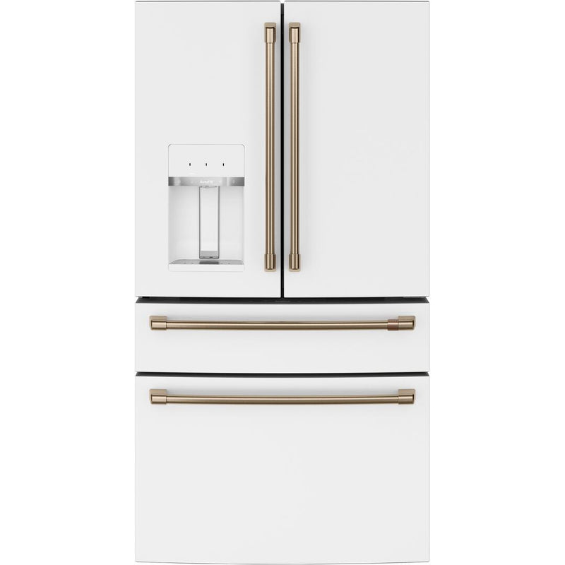 Café 36-inch, 22.3 cu.ft. Counter-Depth French 4-Door Refrigerator with Wi-Fi CXE22DP4PW2