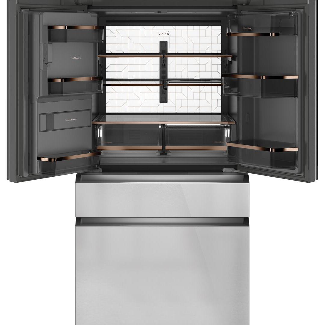  Café 36-inch, 22.3 cu.ft. Counter-Depth French 4-Door Refrigerator with Wi-Fi CXE22DM5PS5 IMAGE 4