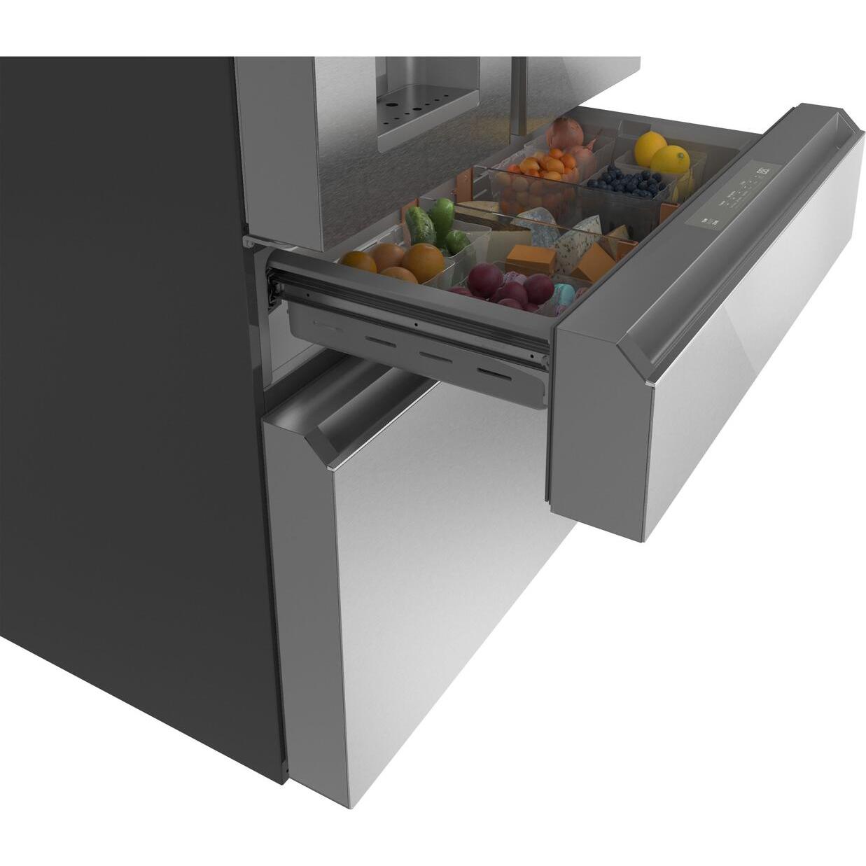  Café 36-inch, 22.3 cu.ft. Counter-Depth French 4-Door Refrigerator with Wi-Fi CXE22DM5PS5 IMAGE 7