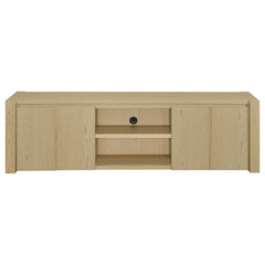 Laurelton 78-inch 4-door TV Stand Media Console Light Oak