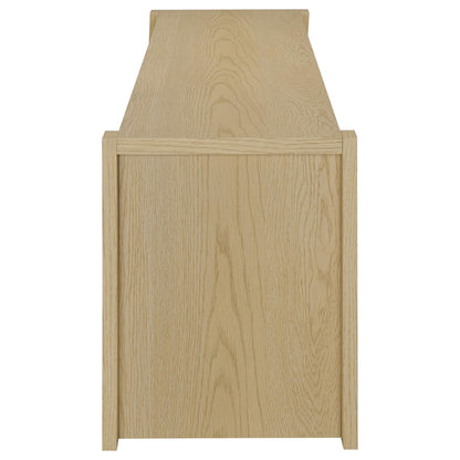 Laurelton 78-inch 4-door TV Stand Media Console Light Oak