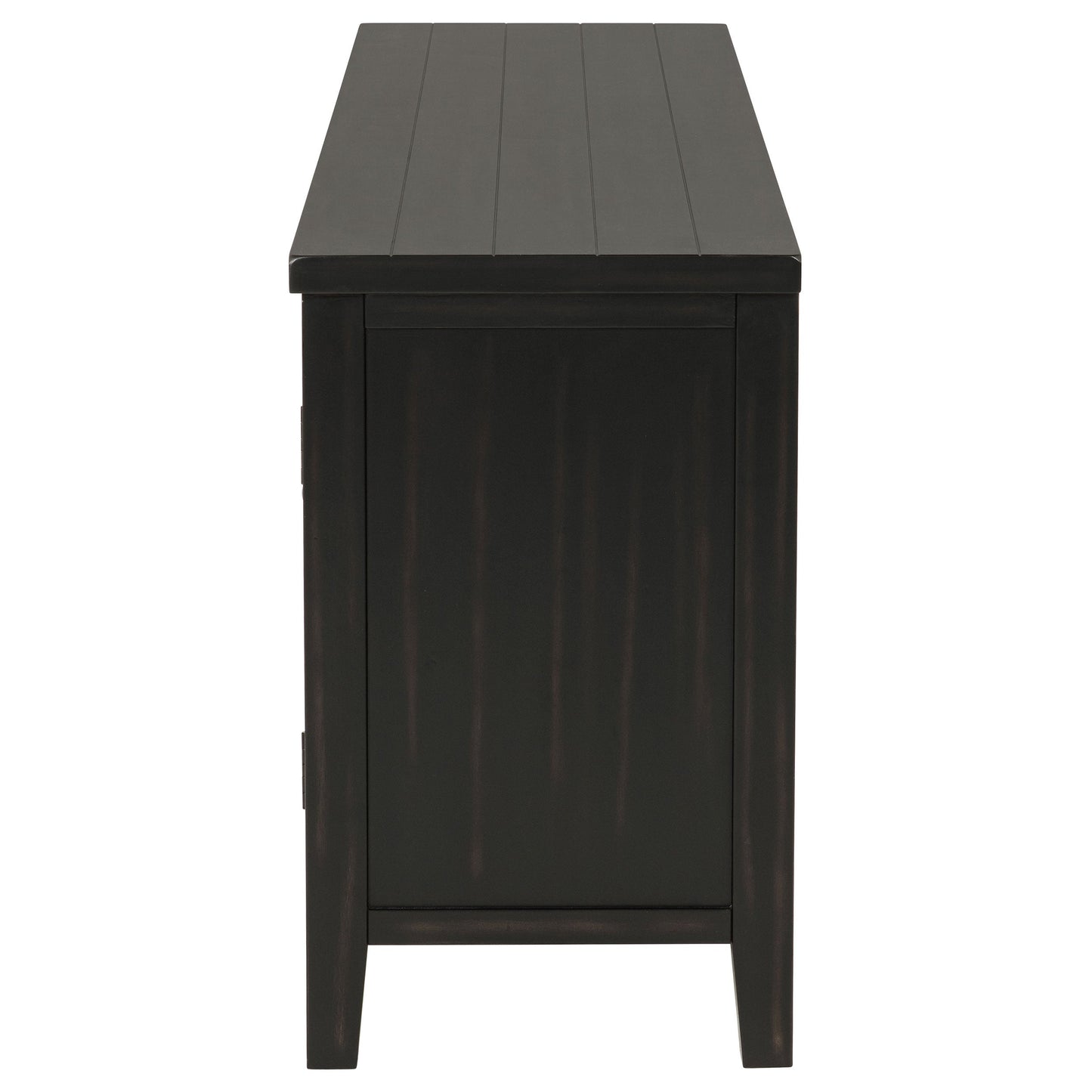 Consola para TV Concord de 2 puertas y 60 pulgadas en color Java envejecido