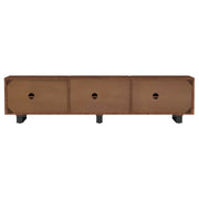 Trask 86-inch Wood TV Stand Media Console Mango Brown