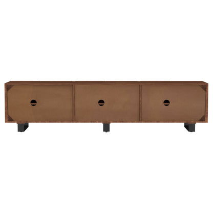 Trask 86-inch Wood TV Stand Media Console Mango Brown
