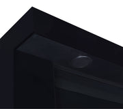 Mallory TV Stand Fireplace Console Bluetooth Speaker Black High Gloss