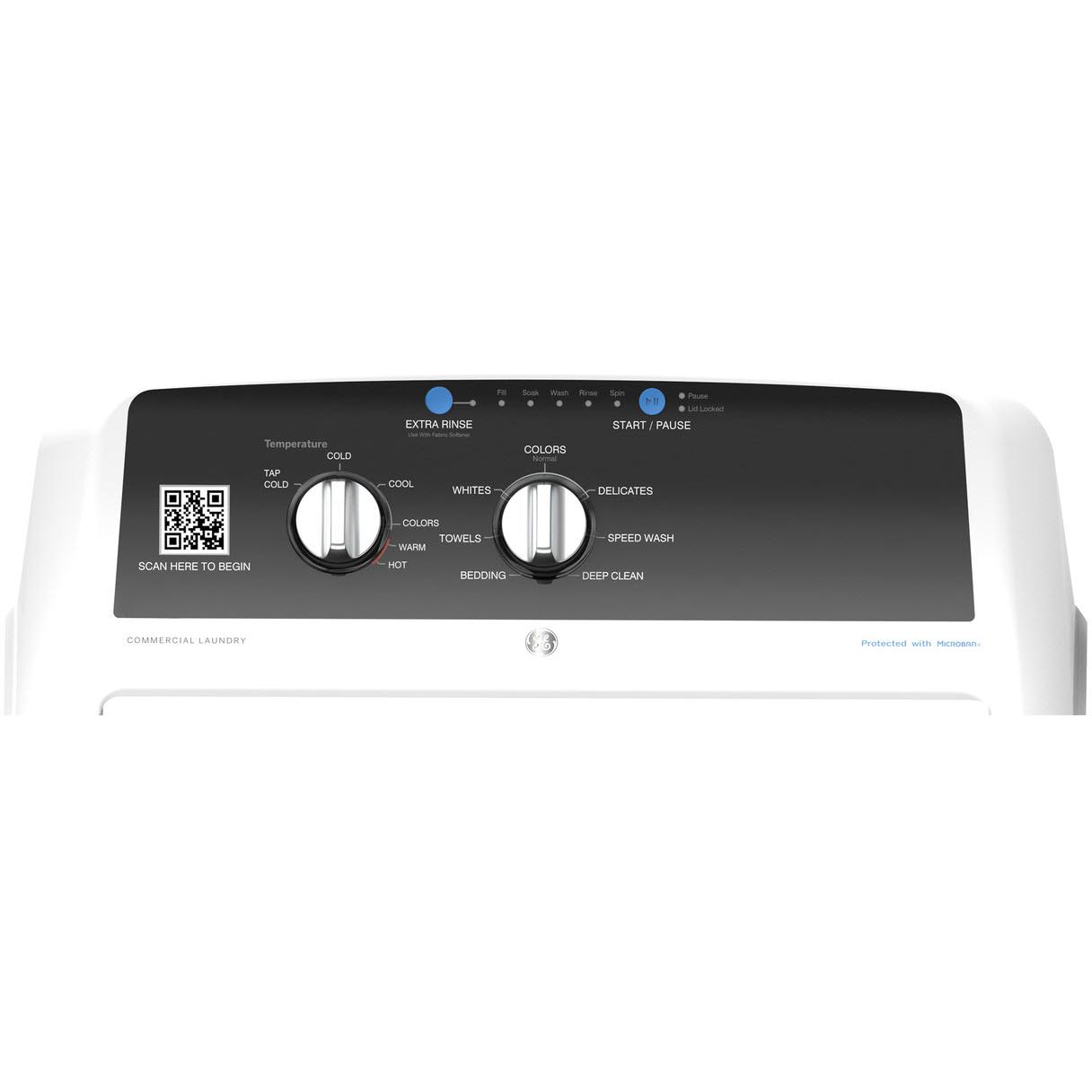  GE Top Loading Commercial Washer with Wi-Fi VTW525ASRWB IMAGE 2