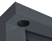 Mallory TV Stand Fireplace Console Bluetooth Speaker Grey High Gloss