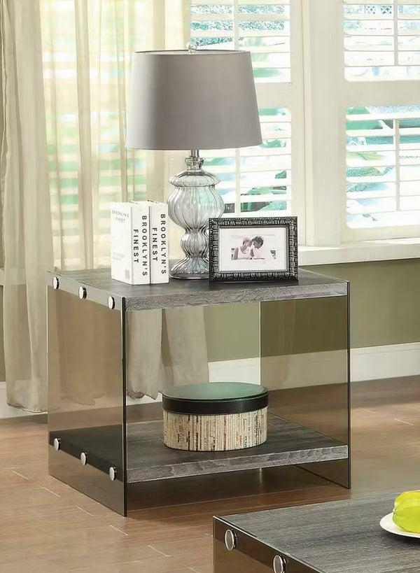 Industrial Occasional End Table