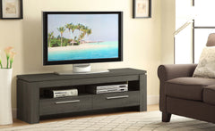 Mueble para TV Elkton de 59 pulgadas, madera de ingeniería, con 2 cajones, color mango