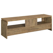 Mueble para TV Elkton de 59 pulgadas, madera de ingeniería, con 2 cajones, color mango