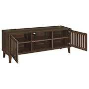 Mueble para TV Sedona de 2 puertas de madera de ingeniería de 60 pulgadas en pino oscuro