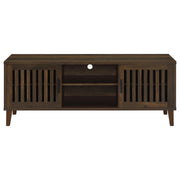 Mueble para TV Sedona de 2 puertas de madera de ingeniería de 60 pulgadas en pino oscuro