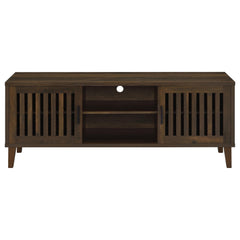 Mueble para TV Sedona de 2 puertas de madera de ingeniería de 60 pulgadas en pino oscuro