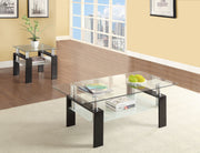 Dyer Rectangular Coffee and End Table Set Black