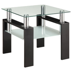 Dyer Rectangular Coffee and End Table Set Black