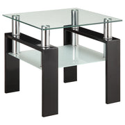 Dyer Rectangular Coffee and End Table Set Black