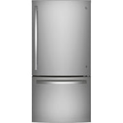  GE 33-inch, 24.8 cu.ft. Freestanding Bottom Freezer Refrigerator with Interior Ice Maker GDE25EYKFS IMAGE 1