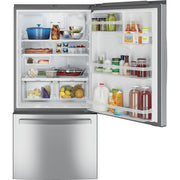  GE 33-inch, 24.8 cu.ft. Freestanding Bottom Freezer Refrigerator with Interior Ice Maker GDE25EYKFS IMAGE 4