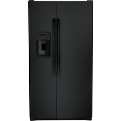 GE 36-inch 25.3 cu.ft. Freestanding Side-by-Side Refrigerator with LED Lighting GSE25GGPBB IMAGE 1