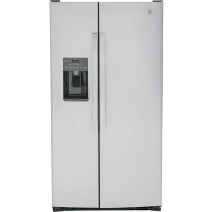 GE 36-inch 25.3 cu.ft. Freestanding Side-by-Side Refrigerator with LED Lighting GSE25GYPFS IMAGE 1