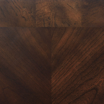 Laney Glass Top Coffee and End Table Set Dark Merlot