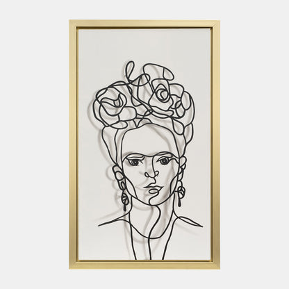 35x59 Hand Painted Frida