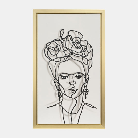 35x59 Hand Painted Frida